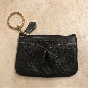 Dooney & Bourke black leather coin purse